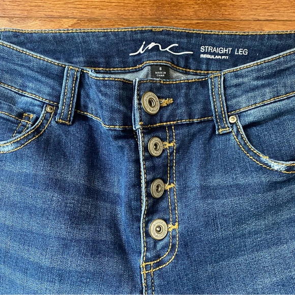 Size 6 inc Straight Leg Jeans - Picture 3 of 5